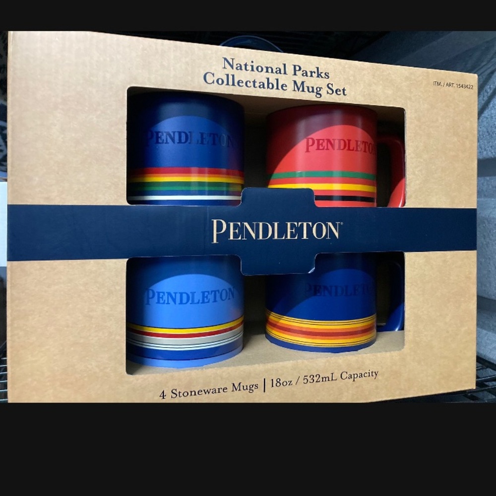 Pendleton National Parks Collection Stoneware Mugs - NIB